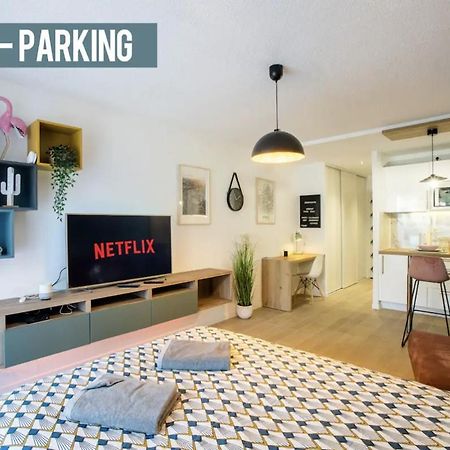 Studio Terrasse & Parking Gratuit En Residence Nîmes Buitenkant foto